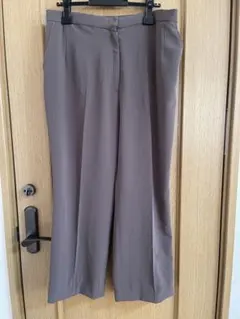 ストレートパンツ 15号 モカブラウン