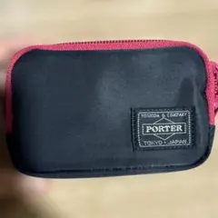 PORTER 吉田カバン コインケース 小銭入れ ブラック×ピンクのサムネイル