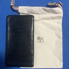 IL BISONTE イルビゾンテ 黒レザー 長財布 ファスナー付き