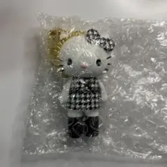 ハローキティ展　シークレットマスコットチャーム　A 千鳥格子　①