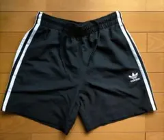 アディダス オリジナルス ショートパンツ S 黒 ハーフ 水陸 水着 スイム