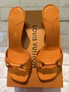 #美品LOUIS VUITTON エピ サンダル オレンジミュール#23cmのサムネイル