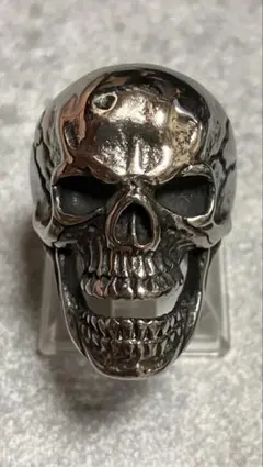 即日発送・新品】スカルデザイン シルバーリング 21号 - メルカリ
