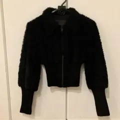 オールセインツ　ボア　ジップアップジャケット