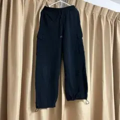 ブラック カーゴパンツ スウェットパンツのサムネイル