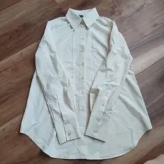 希少 GU×rokhコラボ 長袖シャツ クリーム色 Mサイズ