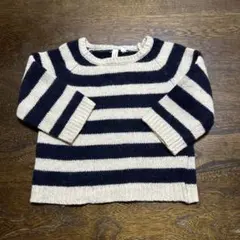 ストライプ ニットセーター ベビー　90cm