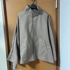 ベージュ フルジップ ジャケット