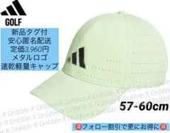 ♫新品タグ付・定価3,960円・速乾軽量♫アディダス ゴルフ　メタルロゴキャップ