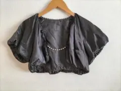 結婚式・二次会・オケージョン　ボレロ　パールチェーン　ブラック