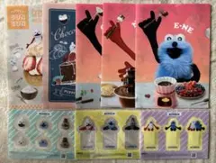 パペットスンスンクリアファイル5枚＋ブックマーカー3枚　セブンイレブン