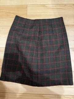 GU チェック柄ミニスカート