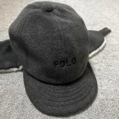 週末値下げ！POLO グレー　ボア耳あて付きキャップ　48cm