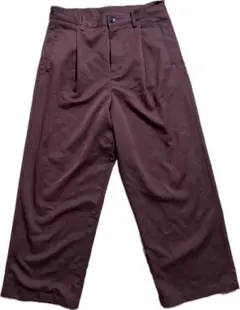 MONO-MART  TRストレッチ タックワイドスラックスパンツ