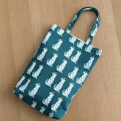 サングラス犬バッグ　グリーン　ハンドメイド