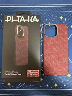 PITAKA 9周年記念浮織ケース　REDGOLD iPhone16promax