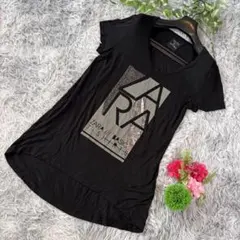 ✨ZARA BASIC✨サイズL Tシャツ ブラックのサムネイル
