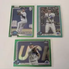 中日ドラゴンズ Topps Chrome カード 3枚セット