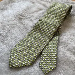 バーバリー ブラックレーベル ネクタイ シルク 100% ライトグリーン
