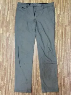 UNIQLO スリムフィット チェックパンツ グレー カジュアル ビジネス