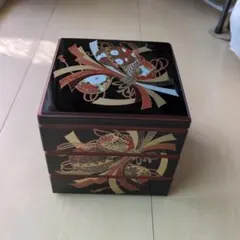 新品 アソベ 漆器 角 宝石箱 花蝶 赤黒ペア セット 京都 - メルカリ