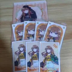 カラフルピーチ　クリアファイル ステッカー　えと