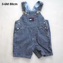 TOMMY HILFIGER/ヒッコリー柄ベビーロンパース/3-6M80cm相当のサムネイル