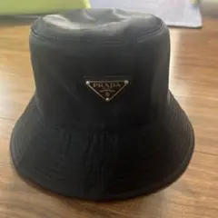 PRADA プラダ フェルト ベースボールキャップ ウール 三角ロゴ L 