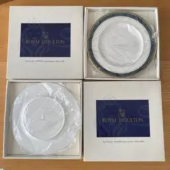 Royal Doulton 青い縁取りの皿　2枚