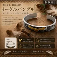 レトロインディアンフライングイーグルオープンブレスレット メンズ＆レディース レトロインディアンフライングイーグルオープンブレスレット メンズ