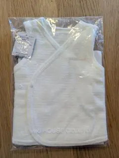 ミキハウス ベビーベスト ホワイト　50cm 60cm 70cm