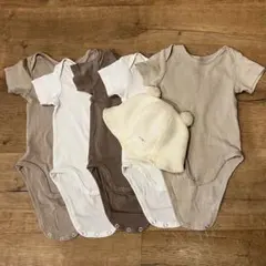 H&M ボディスーツ５着 70cm アカチャンホンポ 夏用帽子 46cm セット