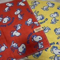 Vintage PEANUTS Flying Ace ハンカチ 2枚セットのサムネイル