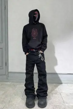 00s Archive Flare Denim Pants –Oil M