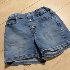 GU デニムハーフパンツ 140