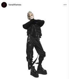 FAN ALL FLAMES HAILA  ボンデージ タクティカル パンツ