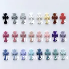 ネイル パーツ クロス クロム ドット 花柄 十字架 クロスパーツ クロムパーツ