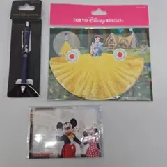 最終価格【新品】TDR・文具セット(ドレスメモ・付箋・ミニボールペン)