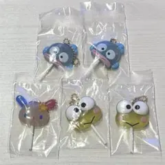 サンリオ　カラフルキャンディチャーム　ウサハナ　ハンギョドン　けろけろけろっぴ