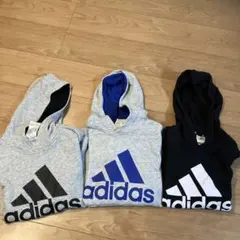 adidas フード付きトレーナー 3着セット 150