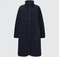 ユニクロC ボアフリースコート黒　XXL