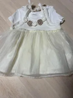 ベビーフリルドレス H&M ホワイトロンパース おまけ