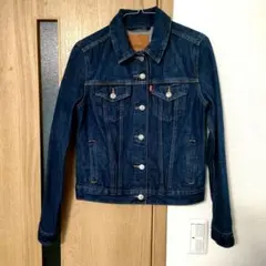 【美品】Levi's デニムジャケット プレミアムライン　ダークインディゴ S