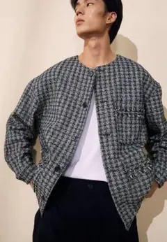 H&M 店舗即完売商品ルーズフィットツイードジャケット　Mサイズ