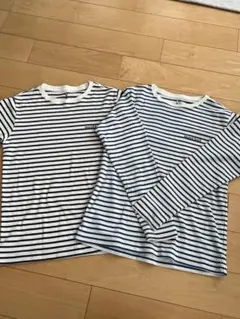 ストライプ 長袖カットソー　半袖Tシャツ　 2枚セット サイズ140 モンベル