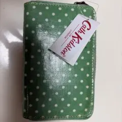 Cath Kidston 長財布 ドット柄 グリーンのサムネイル