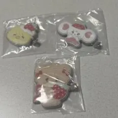 mikko ふわっとフロッキークリップ 3点(ラテ・チュー・パフ)