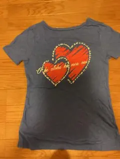 OLD NAVY 半袖 Tシャツ ハート柄 ブルー XSのサムネイル