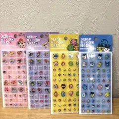 【新品未使用】タイルシール4点 たまごっち、パワパフ