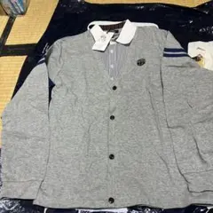 新品タグ付きPOLO 長袖カットソー N4 グレー160